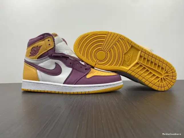 MaikeSneakers 555088-706 Jordan Air High 1 OG Brotherhood 0529